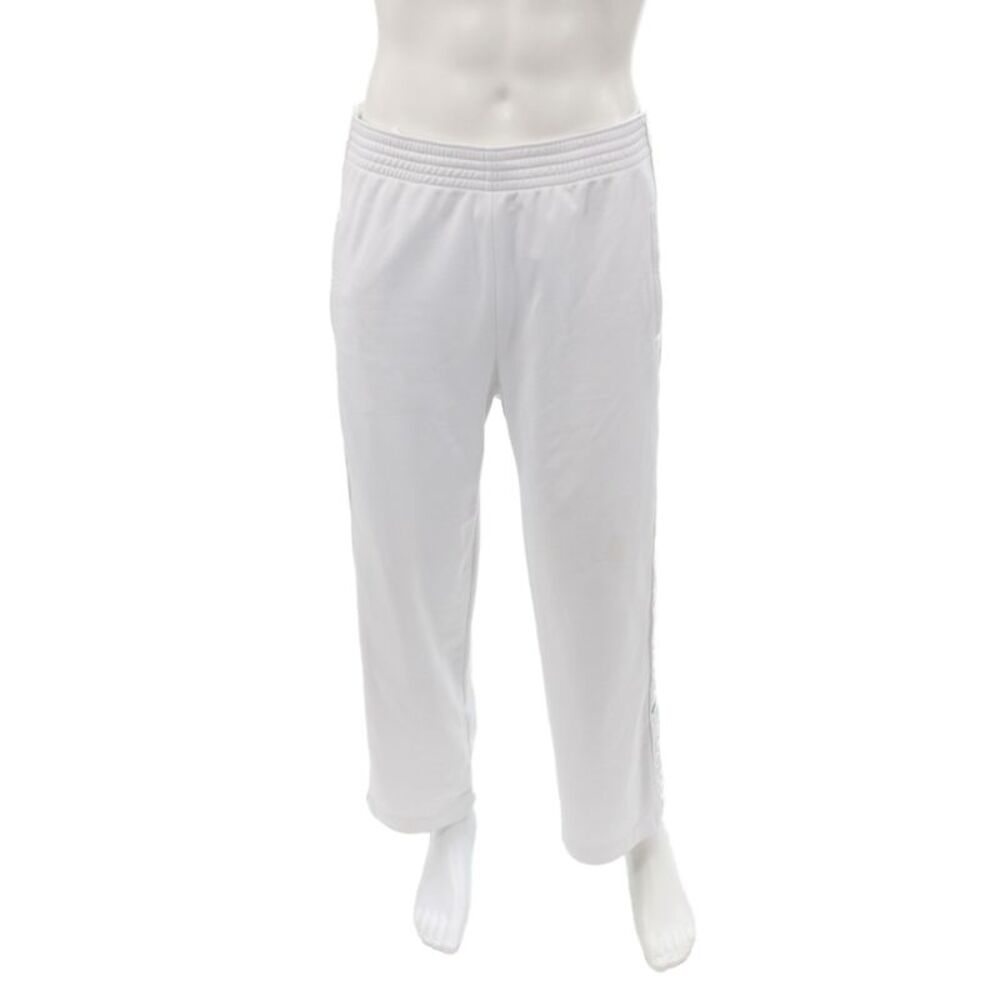 Givenchy Mens Sweatpants White Logo Drawstring Polyester Size 40